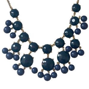NEW Gold and Navy Statement Necklace